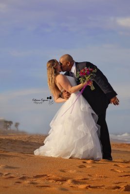 Beach wedding photography and bridal portraits in Florida