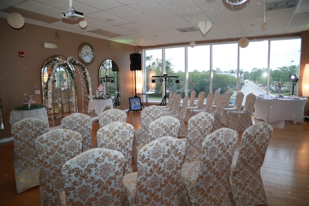 Wedding photograph of a couple at Viva Ballroom venue in Palm Coast, FL.