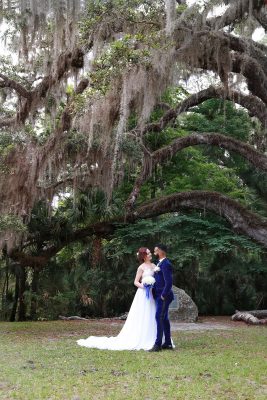 Wedding photograph of a couple in Palm Coast, FL.
