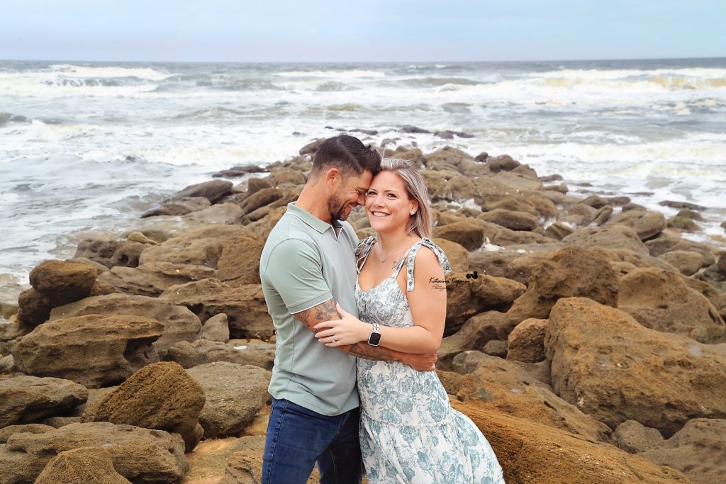 Engagement and proposal portrait photography sessions at Florida beaches and parks.